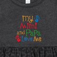 thumbnail image 4 of Inktastic Mimi and Papa Love Me Girls Baby Dress, 4 of 5