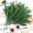 thumbnail image 2 of 48 Pcs Artificial Pine Branches Christmas Greenery Pine Picks DIY Cedar Picks and Sprays Accessories for Christmas Garland Wreath and ChristmChristmas Home Decor, 2 of 5