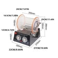 thumbnail image 4 of Kenally Pulidora de joyería, interruptor de velocidad de doble rollo, máquina pulidora, enchufe , fácil instalación, accesorio de trabajo, Joyas, gemas y relojes, 4 of 6