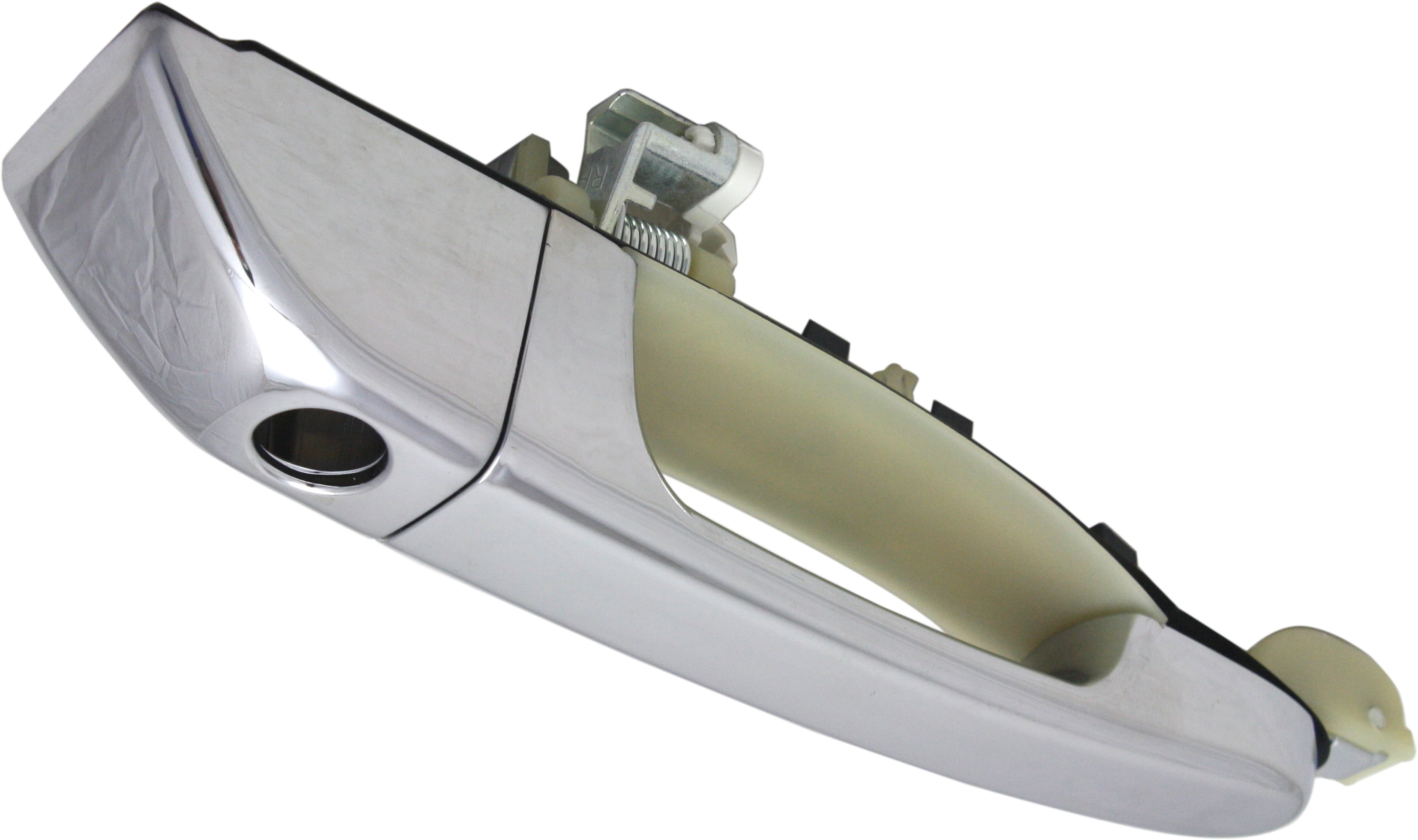 Replacement REPHY462141C Exterior Door Handle Compatible with 2006-2012 Kia Sedona 2007-2008 Hyundai Entourage Front, Right Passenger Chrome