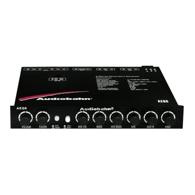 Ecualizador paramétrico Audiobahn AEQ6 5 bandas