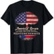 thumbnail image 1 of Camiseta de Mujer Talla Extra Grande S-4XL, Estampado Bandera Americana con Raíces Puertorriqueñas, Algodón Negro, 1 of 7