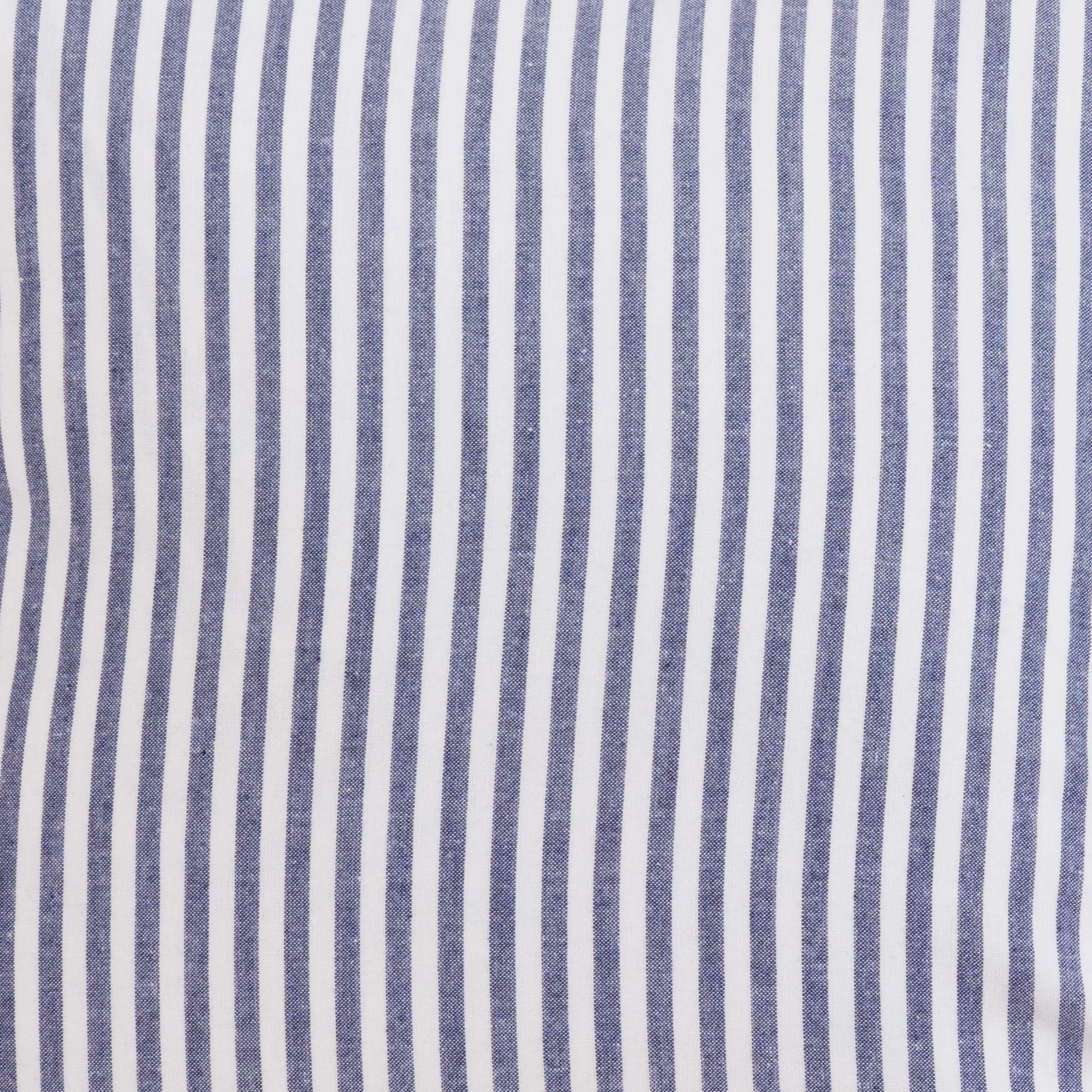 Piper Classics Farmhouse Ticking Stripe Blue King Bed Skirt, 100% Cotton