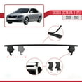 thumbnail image 3 of Compatible with Skoda Octavia 2 (1Z) Post-Facelift 2008-2013 ACE-4 Car Roof Rack Cross Bar Black Aluminium 2 Bars, 3 of 7