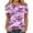 135# Purple, variant on Camo Womens Casual Crew Neck Tshirt Smooth Fashion Short Sleeve Elastic T Shirt Tops Hot Pink XL