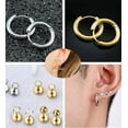 thumbnail image 4 of 8Pairs Flat Back Stud Earrings Set for Women Men Hypoallergenic Cartilage Stud Screw Back Earrings Piercing Jewelry 18G 16G, 4 of 9