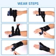 thumbnail image 4 of Pukitry Wrist Brace Splint Carpal Tunnel for Pain Relief,Adjustable Wrist Support Hand Brace for Tendonitis Arthritis Sprains, Sports Protection (Small, Right Hand)，S，Right, 4 of 5