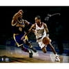 Allen Iverson Philadelphia 76ers Autographed 16" x 20" vs. Kobe Photograph - Fanatics Authentic Certified