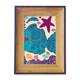 thumbnail image 1 of Marco de imagen Unbranded Dibujo de linea Cartoon mar Peces corales escritorio 18 x 13 cm, 1 of 4