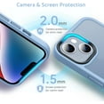 thumbnail image 5 of Designed for iPhone 14/13 Case, [Support Wireless Charging] Soft Silicone Slim Anti-Scratch Case for iPhone 14/13 6.1 inch, Light Blue, 5 of 13