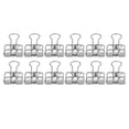 thumbnail image 3 of Pinzas para papel, 80 piezas, pinzas para carpetas, pinzas huecas de metal, pinzas para carpetas pequeñas, diseño elevado, 3 of 12