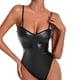 thumbnail image 1 of Lencería de cuero de PU Corsé punk negro Body Boudoir Trajes Bustier exótico, 1 of 6