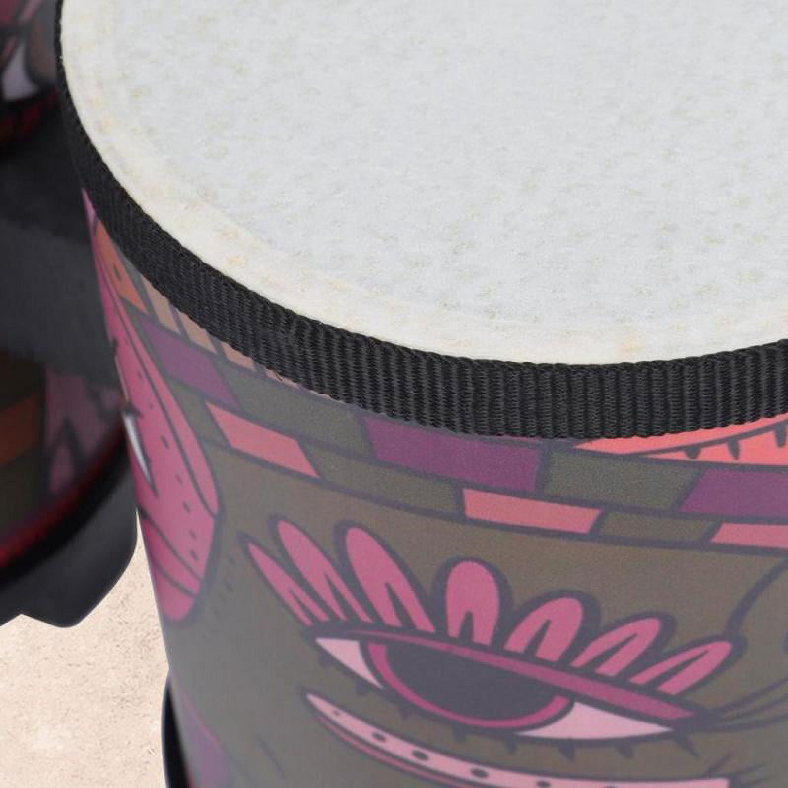 Bongo Drum Set for Adults Kids Beginners - 1 Set 4” and 5” Percussion - Natural Body Shell
