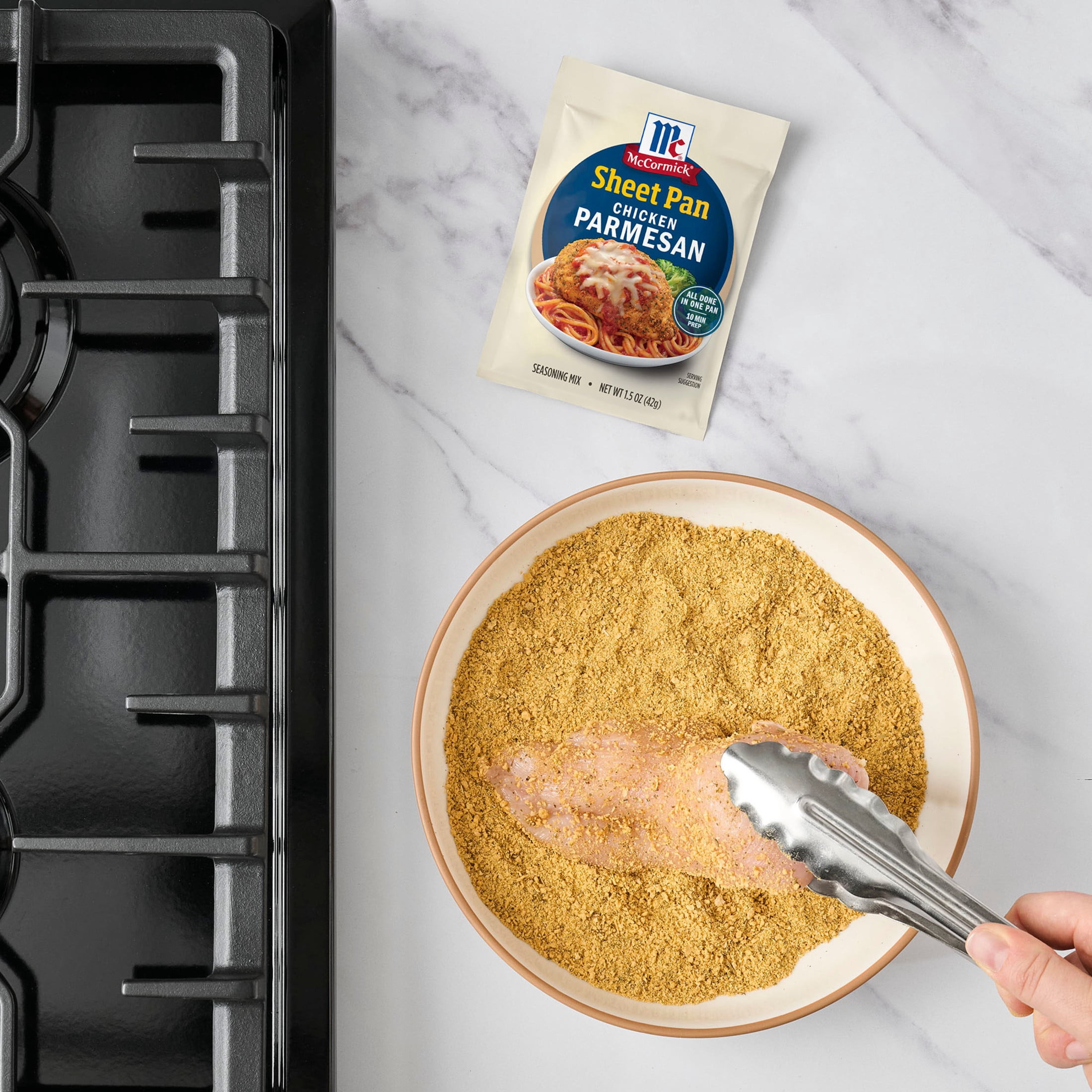 (3 pack) McCormick Chicken Parmesan One Sheet Pan Seasoning Mix, 1.5 oz Packet