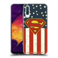thumbnail image 1 of Head Case Designs Officially Licensed Superman DC Comics Logos U.S. Flag Soft Gel Case Compatible with Samsung Galaxy A50/A30s (2019), 1 of 7