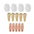 thumbnail image 1 of Filfeel 14Pcs Pointe de Contact Diffuseur de Gaz Ensemble de Buses de Torche de Soudeur Pointe pour Binzel 24KD MIG Torche de Soudage, 1 of 8