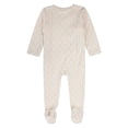 thumbnail image 2 of MiniMoi Baby Boys "Harlequin Diamond" Modal-Blend Allover-Print Footie, 9 Months, Blue, 2 of 3