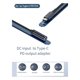 thumbnail image 2 of Cable de Carga de Alimentación Macho de Entrada CC Hembra A USB C PD, Cable de Carga Tipo C DC4506 de 100 W para Teléfonos, Tabletas, y Portátiles, 2 of 6