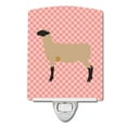 thumbnail image 1 of Carolines Treasures BB7976CNL Hampshire Down Sheep Pink Check Ceramic Night Light, 1 of 1