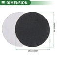 thumbnail image 3 of Hojas de lijado de gancho y lazo Unique Bargains 25x25mm negras 400 grano, molienda y pulido eficientes en la fabricación y reparación de automóviles, procesamiento de metales, 3 of 7