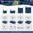 thumbnail image 4 of Pakunoda 9Pcs Outdoor Cushion Covers for Patio Furniture, Washable Reusable Outdoor Slipcovers for Cushions Replacement Cover with Zipper for Sofa Couch, Cover Only, Blue, 4 of 7