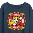 thumbnail image 3 of Disney - Firefighter Mickey - Fire Dept. Alarm - Women's Lightweight French Terry Long Sleeve Shirt, 3 of 5