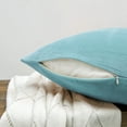 thumbnail image 4 of Home Soft Things Supersoft 20-inch Throw Pillow Covers (Set of 4) Light Blue Polyester, 4 of 5