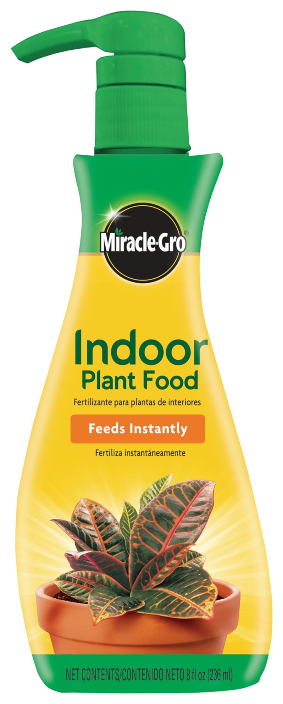 MiracleGro Indoor Plant Food (Liquid), 8 oz., Instantly Feed Indoor
