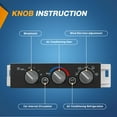 thumbnail image 2 of Nilight A/C Heater Climate Control Module Switch Compatible with 1996 1997 1998 1999 2000 2001 2002 Chevy GMC C1500 2500 3500 K1500 Truck Replacement Air Conditioning Panel, 2 of 9