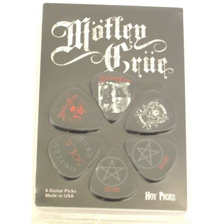MOTLEY CRUE Officially Licensed Guitar Picks 6 Pick Pack Collectable Perri s 4