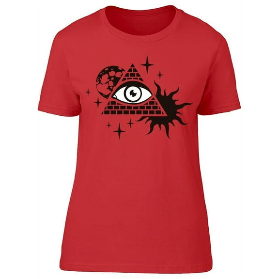 Pyramid With The Eye T-Shirt Women -Image by Shutterstock, Female Large