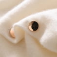 thumbnail image 3 of vlrwzc Irregular Warm Shawl with Button Elegant Knitted Shawl Fashion Oversized Cape for Spring Autumn Winter Clothing Accessory, 3 of 7