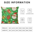 thumbnail image 5 of PHYHOO Christmas Throw Pillow Covers Green Snowman Christmas Decoration Pillowcase Square Cushion Cover for Home and Car White, 5 of 5