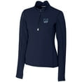 thumbnail image 2 of Women's Cutter & Buck  Navy New Hampshire Wildcats Traverse Stretch Quarter-Zip Pullover Top, 2 of 3