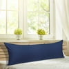 Unique Bargains Solid Solid Washable Woven 300 Thread Count Pillow Shams Body Pillow Blue (Pillowcase Only, Pillow Insert Is Not Included)