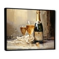 thumbnail image 2 of Designart "Gilded Bubbles In Glass II" Champagne Floater Framed Canvas Art Print, 2 of 5
