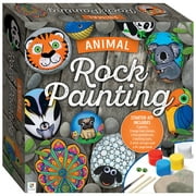 Animal Rock Painting Box Set - DIY Rock Painting for Adults - Rocks, Brush, Paint Included - Mandala Stone Artist - Create Rock Artwork at Home - Arts and Craft for Adults - Adult Hobbies