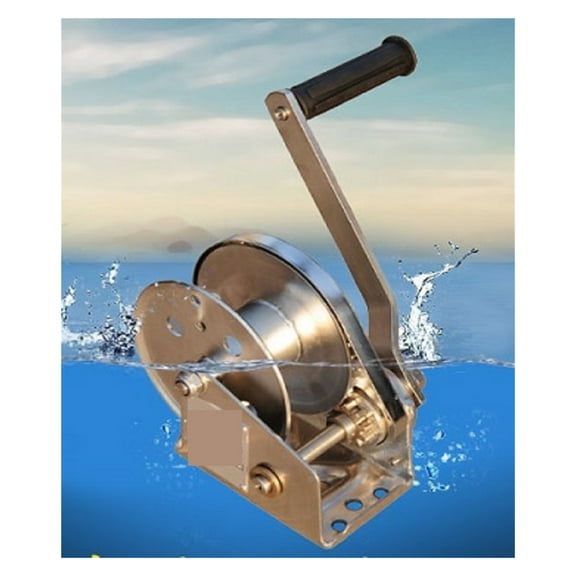 Hand Winch,1200lbs 304 Stainless Steel Hand Winch With Self-locking , Boat Windlass Truck Auto Manual Lifting Hoist Tractor Traction ,Outstanding Load Capacity