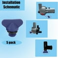 thumbnail image 4 of Engine Water Plug, Abrasion Resistant Engine Block Drain Plugs 8M0119211 Robust Leakproof High Toughness  for Marine Inboard Engines, 4 of 7