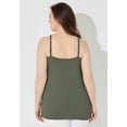 thumbnail image 3 of Catherines Women's Plus Size Petite Suprema Cami With Lace, 3 of 6