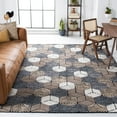 thumbnail image 2 of SAFAVIEH Fifth Avenue Dedan Geometric Wool Area Rug, Ivory/Grey, 8' x 10', 2 of 8