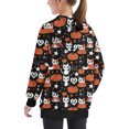 thumbnail image 5 of CLOISE Hoodie Kids Girls Boys Youth Halloween Long Sleeve Hooded Sweatshirt Tops Ghost Print Outfits Fall Winter Clothes Multicolor 7-8T, 5 of 6
