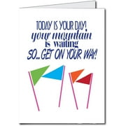 VictoryStore Jumbo Greeting Cards: Giant Retirement Card- Oh the Places You Will Go (Male) 2 feet x 3 feet card with envelope