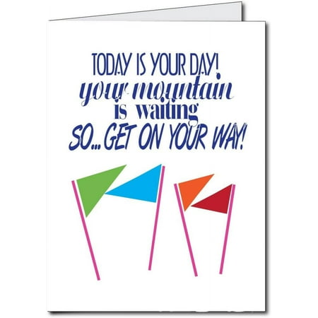 VictoryStore Jumbo Greeting Cards: Giant Retirement Card- Oh the Places You Will Go (Male) 2 feet x 3 feet card with envelope