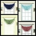 thumbnail image 2 of 1PC FAUX SILK GROMMET WATERFALL VALANCE SWAG WINDOW CURTAIN W/TASSEL TRIM M12, 2 of 2
