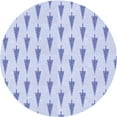 thumbnail image 1 of Ahgly Company Machine Washable Indoor Round Transitional Lavender Blue Area Rugs, 8' Round, 1 of 7