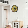 thumbnail image 6 of Voice Activated Clock with Glow Light 12 Inch Large Silent Wall Clock Battery Operated for Home Decor Bluebird Surrounded by Flowers, 6 of 8