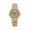 Golden, variant on 1Pc Dazzling Colorful Rotating Ladies Quartz Watch Rhinestone Inlays Large Dial Design Face Can Be Rotated. Gorgeous And EyeCatching quartz watch accurate watch Japanese quartz movement.