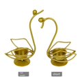 thumbnail image 4 of Candelabro de hierro DENGXMXG forma de cisne soporte para velas decoración de mesa, 4 of 5