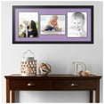 thumbnail image 2 of ArtToFrames Collage Photo Picture Frame with 3 - 8.5x11 Openings, Framed in Black with Lavender Mist and Black Mats (CDM-3926-70), 2 of 8